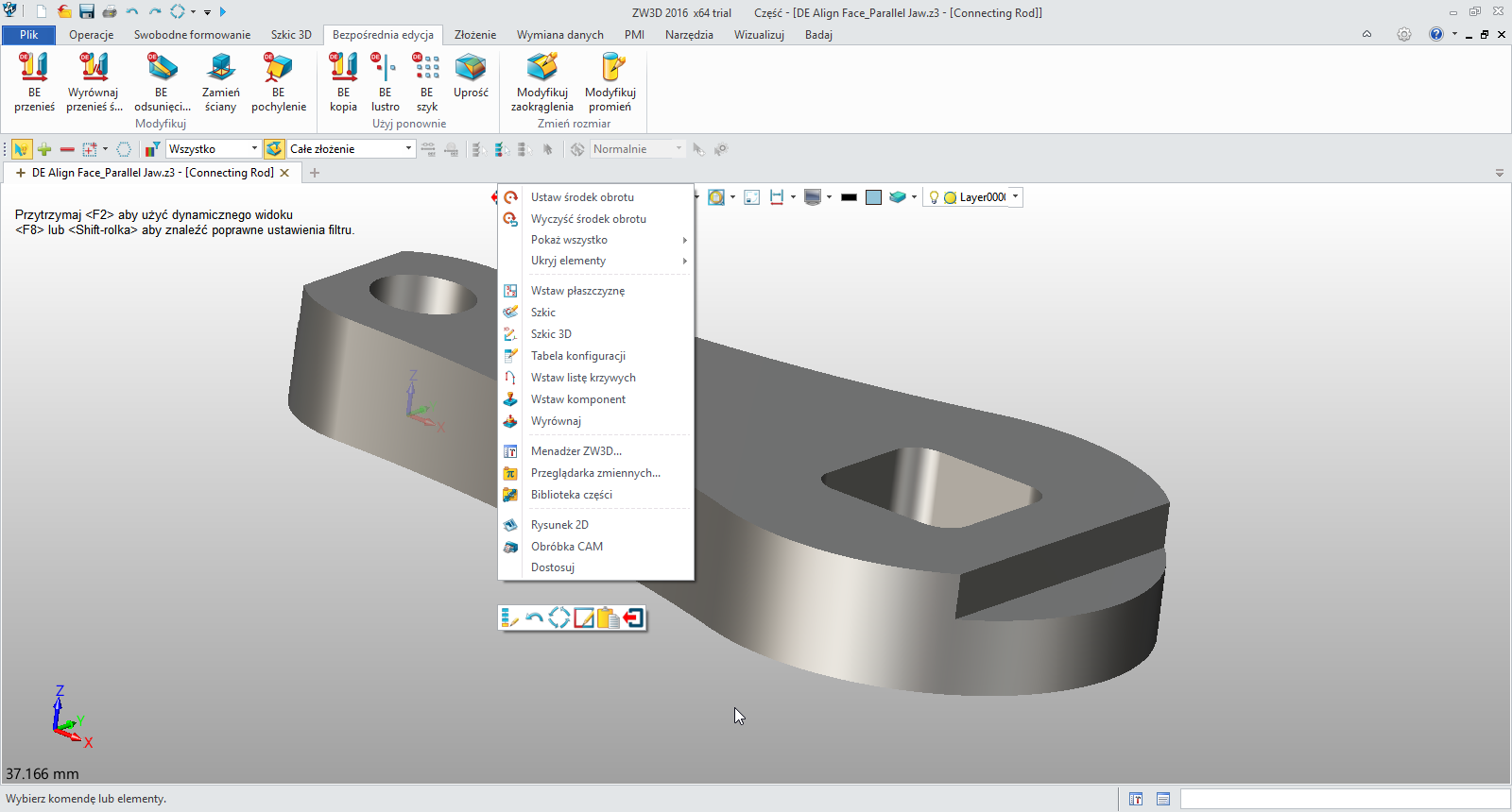 CAD_Uyteczne narzdzia CAM generowanie rzutw_ZW3D